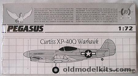 Pegasus 1/72 Curtiss XP-40Q Warhawk, 2016 plastic model kit